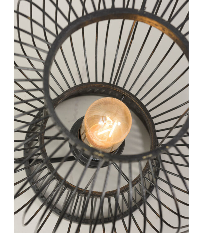 Tafellamp CANGO in bamboe zwart of naturel