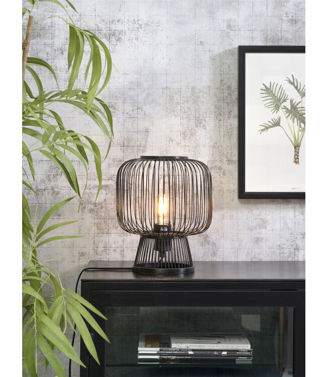 Tafellamp CANGO in bamboe zwart of naturel