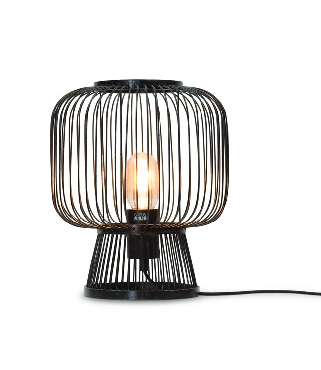 Tafellamp CANGO in bamboe zwart of naturel