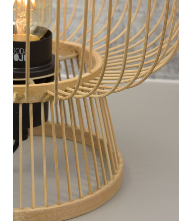 Tafellamp CANGO in bamboe zwart of naturel