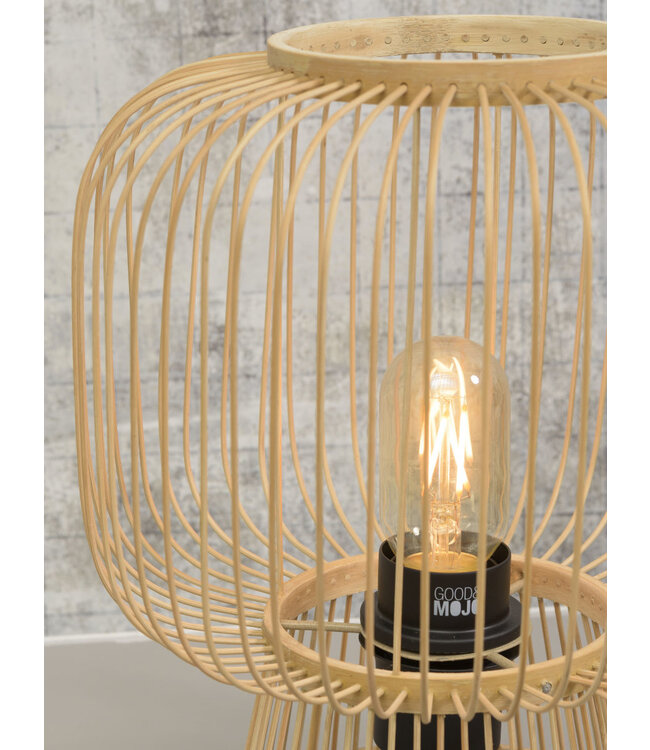 Tafellamp CANGO in bamboe zwart of naturel