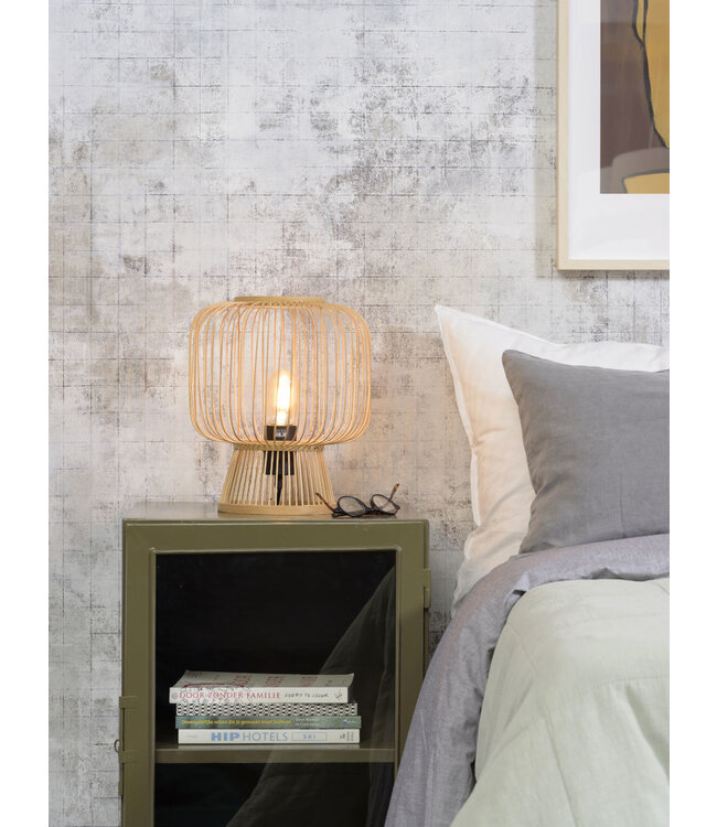 Tafellamp CANGO in bamboe zwart of naturel