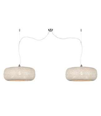 Good&Mojo Dubbele Hanglamp Palawan bamboe