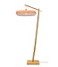 Vloerlamp PALAWAN bamboe naturel met lampenkap in 2 maten