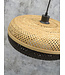 Wandlamp Palawan bamboe naturel met arm Small