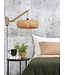Wandlamp Palawan bamboe naturel met arm Small
