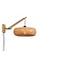 Wandlamp Palawan bamboe naturel met arm Small