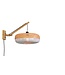 Wandlamp Palawan bamboe naturel met arm Small