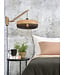Wandlamp Palawan bamboe naturel met arm Small