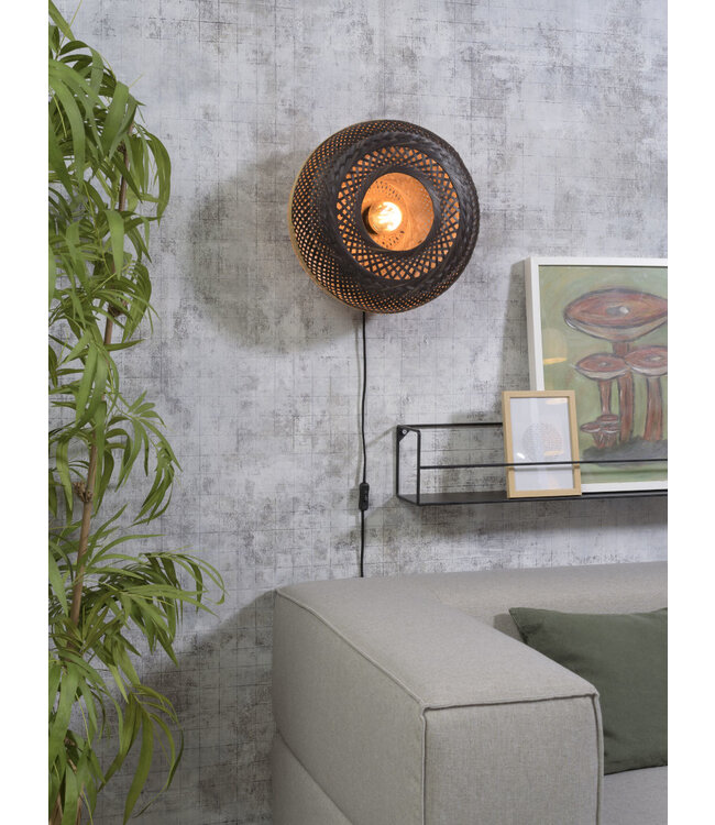 Wandlamp Palawan verticaal rond
