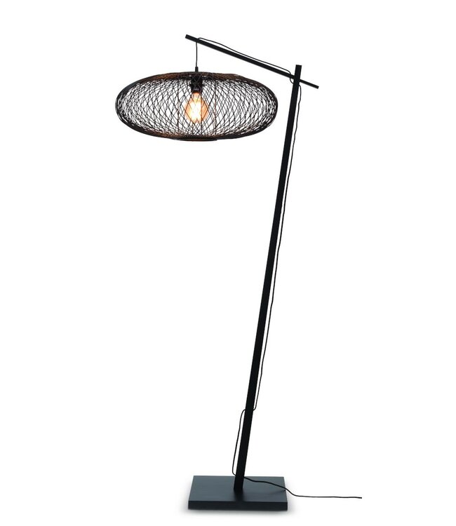 Vloerlamp CANGO bamboe in diverse kleurcombinaties