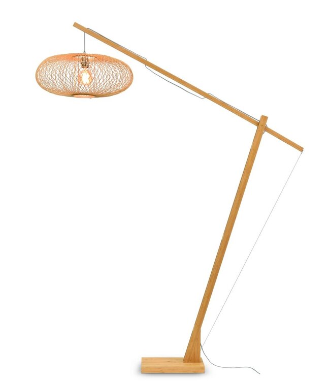 Vloerlamp CANGO bamboe verstelbaar