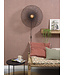 Wandlamp Cango bamboe rond in zwart of naturel maat L
