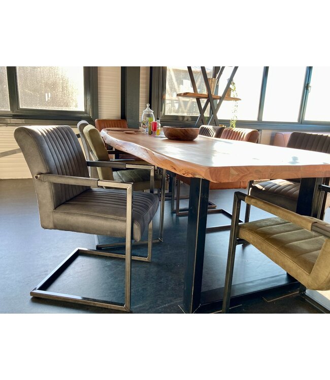 Eetkamerstoel Rocca met armleuning in 4 kleuren