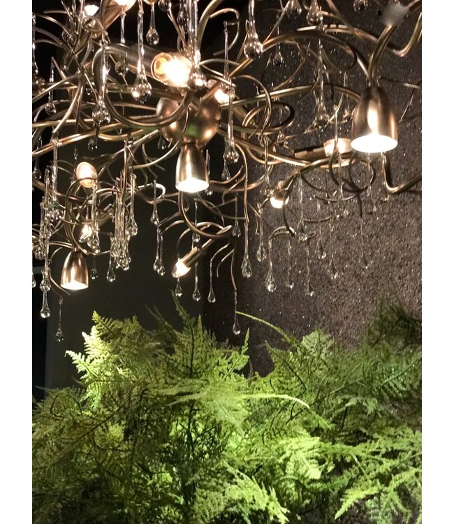 Leclercq & Bouwman hanglamp COMO rond 80 cm in bladzilver of brons