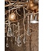 Leclercq & Bouwman hanglamp COMO rond 80 cm in bladzilver of brons