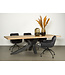 Eettafel Sovana Live Edge zwart