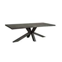 thumb-Eettafel Sovana Live Edge zwart-1