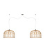 Hanglamp Borneo Bamboo double shade