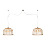 Hanglamp Borneo Bamboo double shade