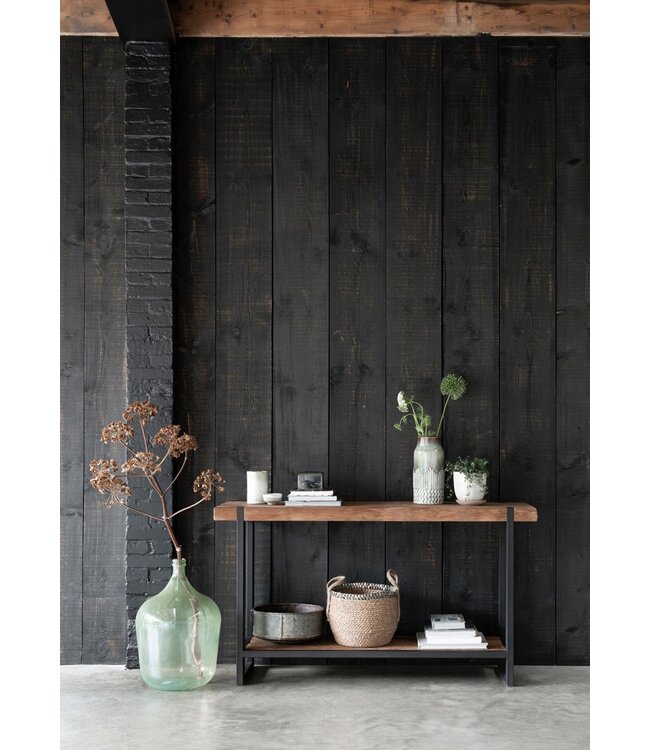 DTP Home Wandtafel Beam van teakhout en metaal