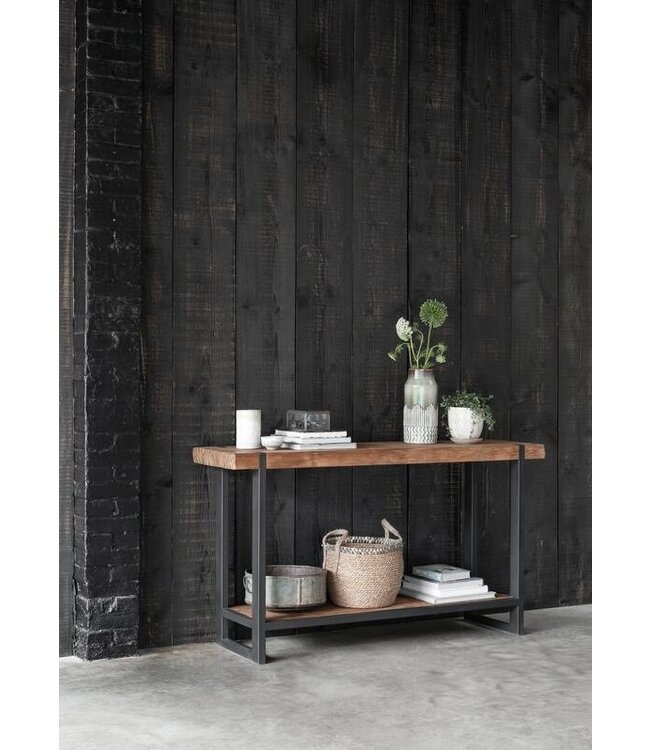 DTP Home Wandtafel Beam van teakhout en metaal