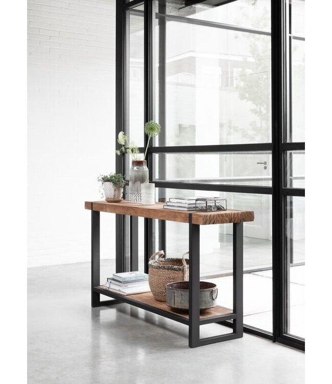 DTP Home Wandtafel Beam van teakhout en metaal