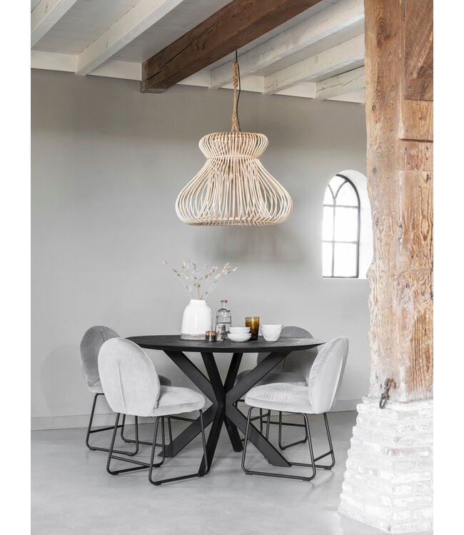 Eettafel Timeless Black Shape rond, 2 maten