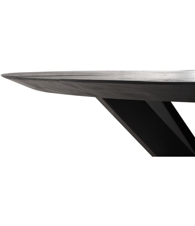 Eettafel Timeless Black Shape rond, 2 maten