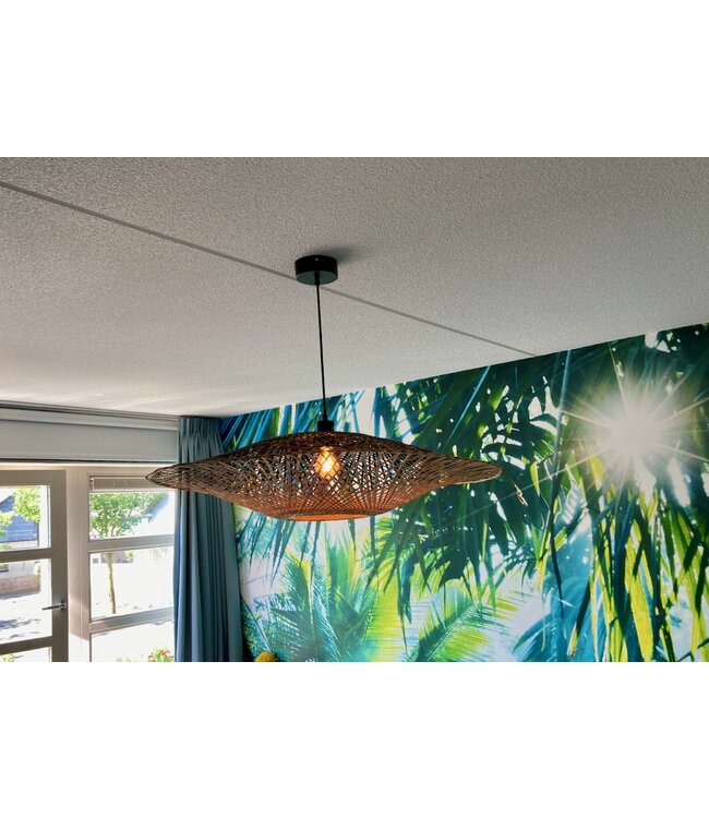 Hanglamp Kalimantan Bamboo flat in 3 maten