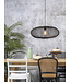 Hanglamp CANGO Elips in bamboe naturel of zwart