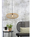 Hanglamp CANGO Elips in bamboe naturel of zwart