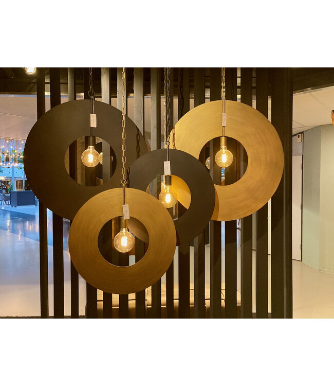 Leclercq & Bouwman hanglamp Corum in ambachtelijk metaal, 4 kleuren, 2 maten