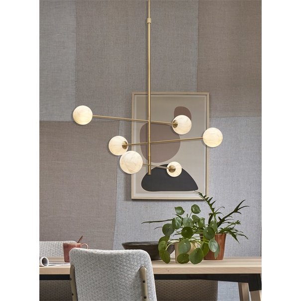 It's about RoMi Hanglamp Carrara  3 arms 6-globe