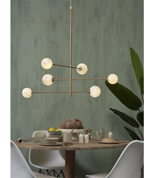 Hanglamp Carrara  3 arms 6-globe
