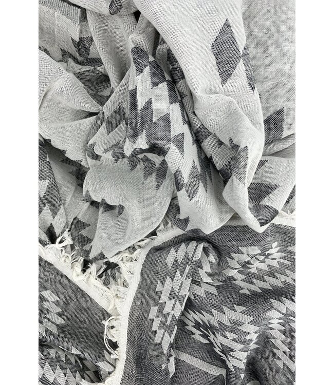 Hello Turco hamamdoek Kilim In The Name of  Gray