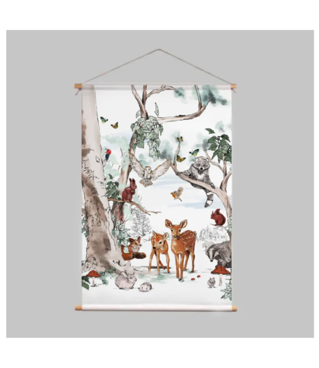 Annet Weelink textielposter MAGICAL FOREST in diverse maten
