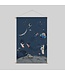 Annet Weelink Design Textielposter Into The Galaxy Dark