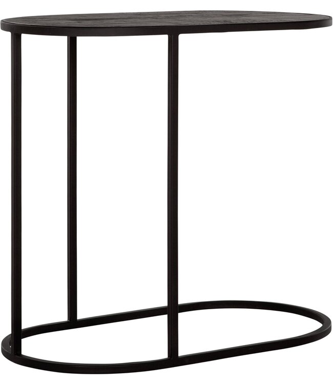 DTP Home Laptop tafel Terra ovaal in naturel en zwart