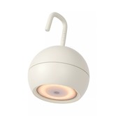 Lucide draadloze buitenlamp Sphere in wit en zwart