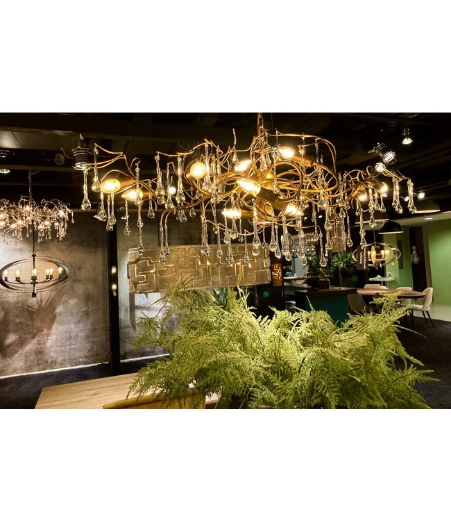 Leclercq & Bouwman hanglamp COMO Ovaal Zilver 120 cm