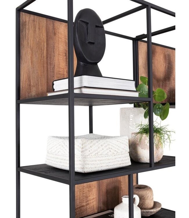 DTP Home TV Wall element 2b: Cosmo medium boekenrek met 2 deuren 80 cm