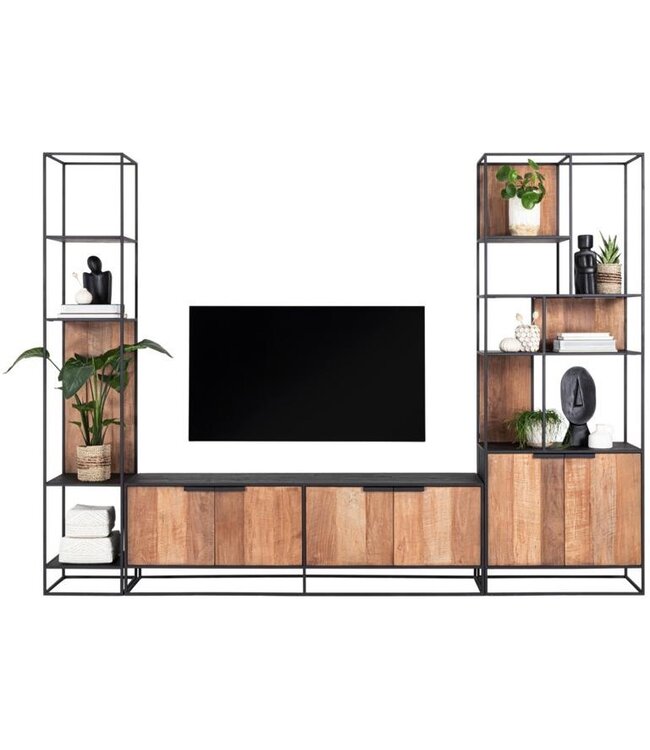 DTP Home TV Wall 1b: Cosmo TV-dressoir, 4 deuren
