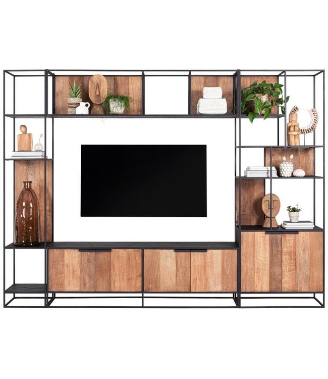 DTP Home TV Wall 1b: Cosmo TV-dressoir, 4 deuren