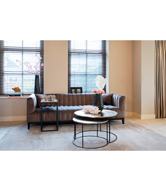 Richmond Interiors salontafel Asher set van 2 (Champagne gold)