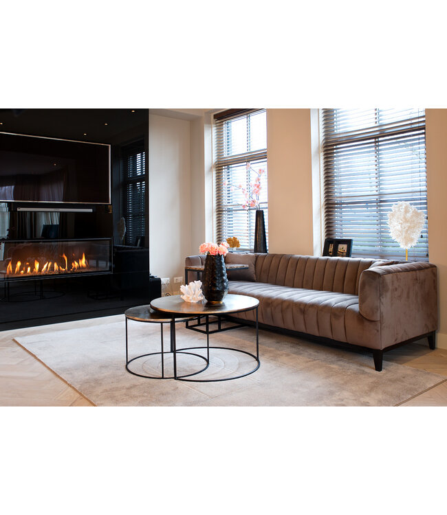 Richmond Interiors salontafel Asher set van 2 (Champagne gold)