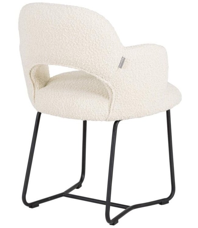 Must Living eetkamerstoel Vista in bouclé naturel