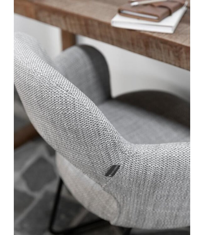 Must Living eetkamerstoel Vista in Polaris lichtgrijs - Copy