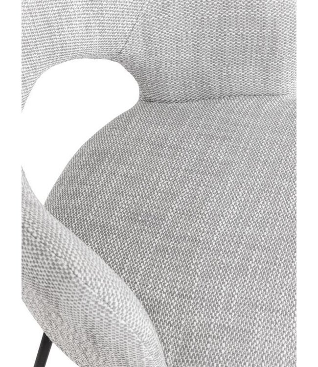 Must Living eetkamerstoel Vista in Polaris lichtgrijs - Copy