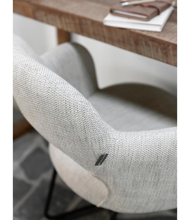 Must Living eetkamerstoel Vista in Polaris naturel